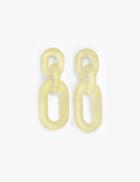 Pixie Market Yellow Link Chandelier Earrings