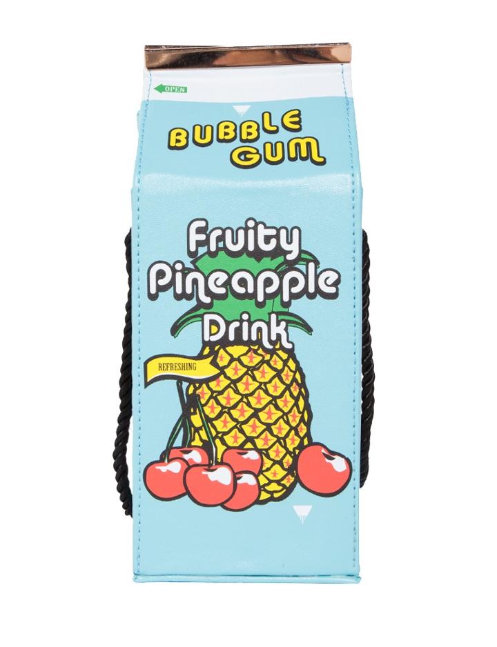 Pixie Market Skinnydip Pineapple Fruit Juice Cross Body Bag