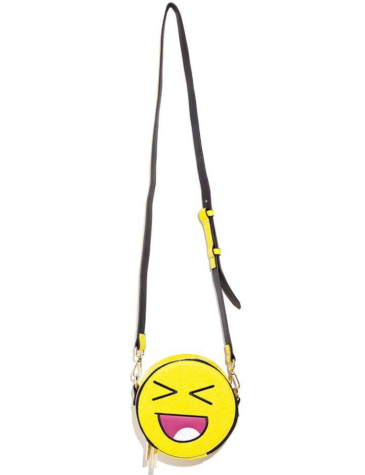 Pixie Market Skinnydip Emoji Face Crossbody Bag