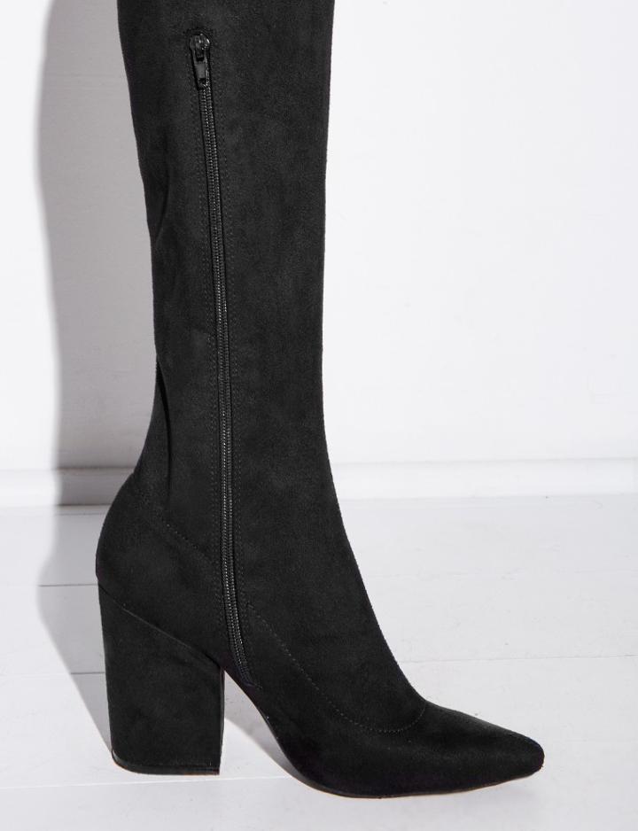 Pixie Market Jeffrey Campbell Surely Suede Over The Knee Boots