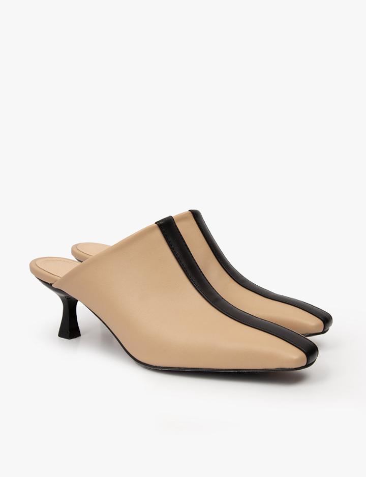 Pixie Market Contrast Stripe Mules