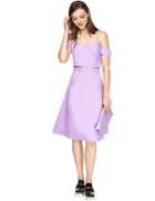 Pixie Market Lavender Volume Skirt Match Set