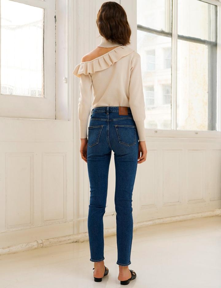 Pixie Market Delphine Ruffle Choker Sweater