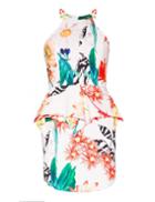 Pixie Market Tropical Peplum Dress
