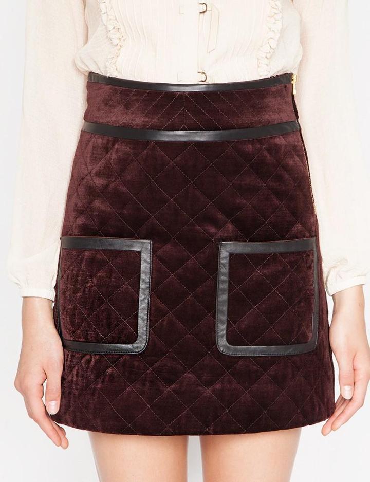 Pixie Market Kim Quilted Skirt
