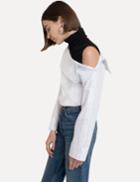 Pixie Market Serge Two Piece Off The Shoulder Shirt-15% Off
