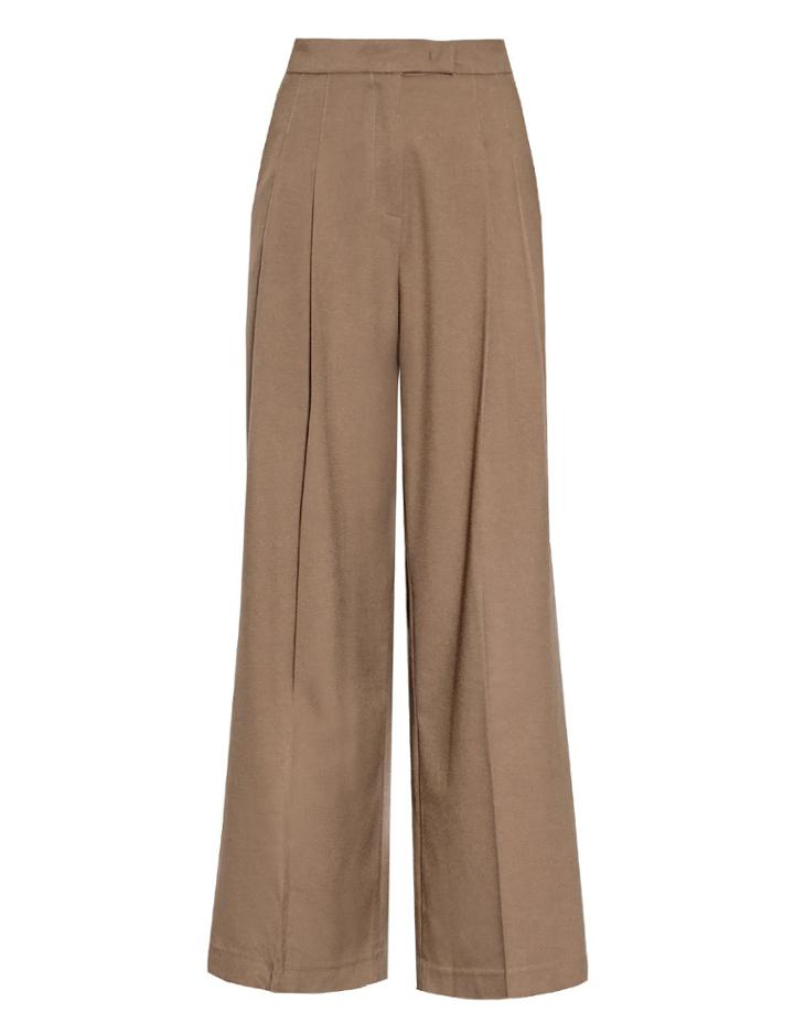 Pixie Market Brown Pleated Pants
