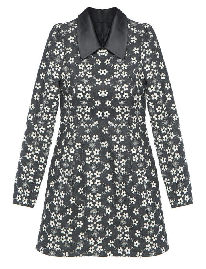 Pixie Market Amelia Floral Peter Pan Collar Dress
