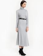 Pixie Market Grey Jersey Long Skirt Set -15% Off