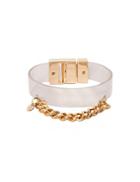 Pixie Market Lucite Gold Chain Bracelet