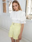 Pixie Market Fluoro Pastel Yellow Shorts