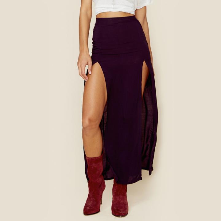 Blue Life 2 Slit Skirt