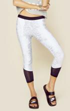 Blue Life Snake Crop Leggings