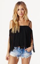 Planet Blue Jess Fringe Top