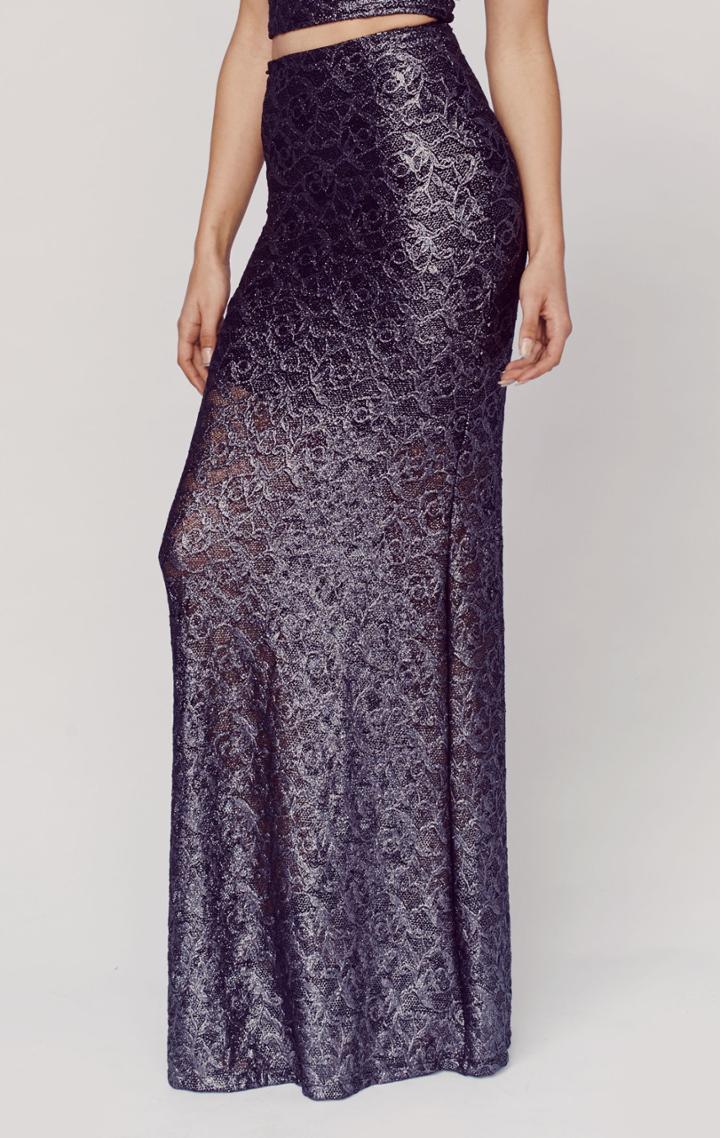 Nightcap Pb Exclusive Metallic Maxi Skirt