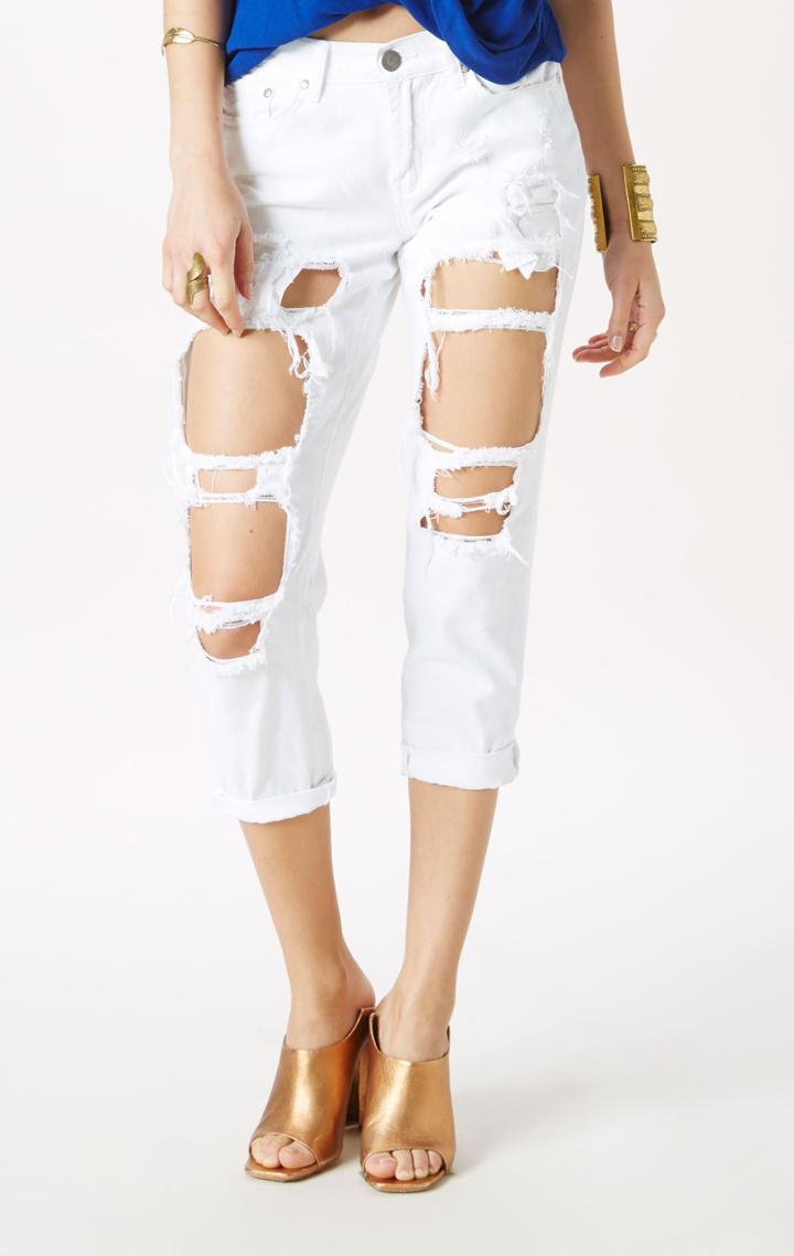 Planet Blue Distressed Boyfriend Jean
