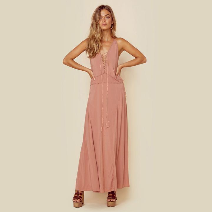Indah Poet Studded Tri Maxi Dresses