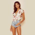 Show Me Your Mumu Treasure Lace Up Top Tops