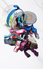 Planet Blue Roses Hair Tie Container