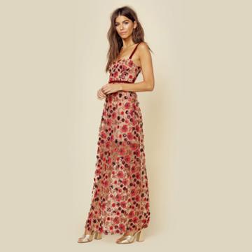 For Love And Lemons Beatrice Strappy Maxi Dress Dresses