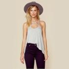 Blue Life Cross My Heart Cami Tee Tops