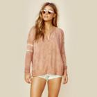 Washed & Worn Reversible Split V Top