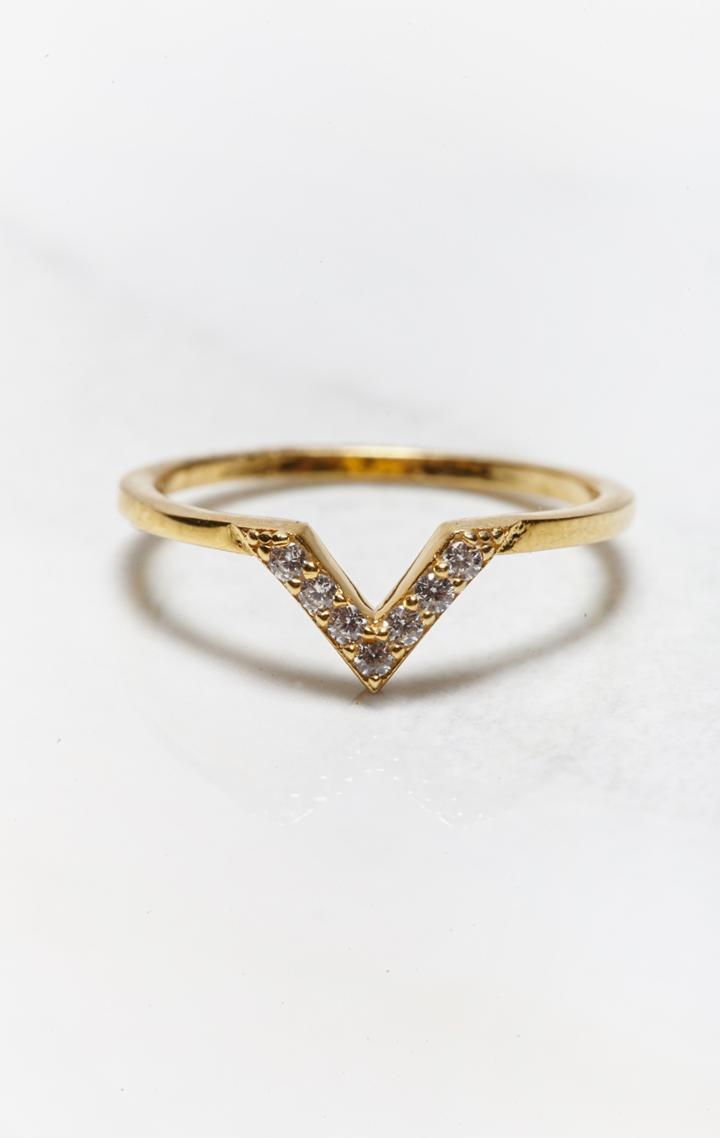 Planet Blue Baby V Ottoman Pave Ring