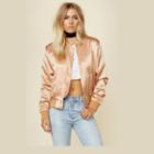 Map Outerwear Silk Bomber Jacket Outerwear