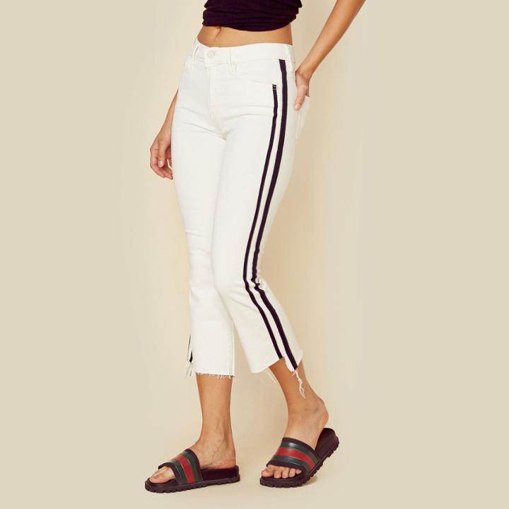 Mother Inisder Crop Step Fray Bottoms