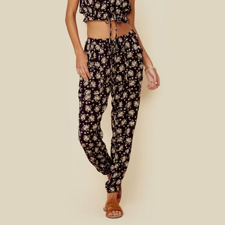 Blue Life Floral Jogger