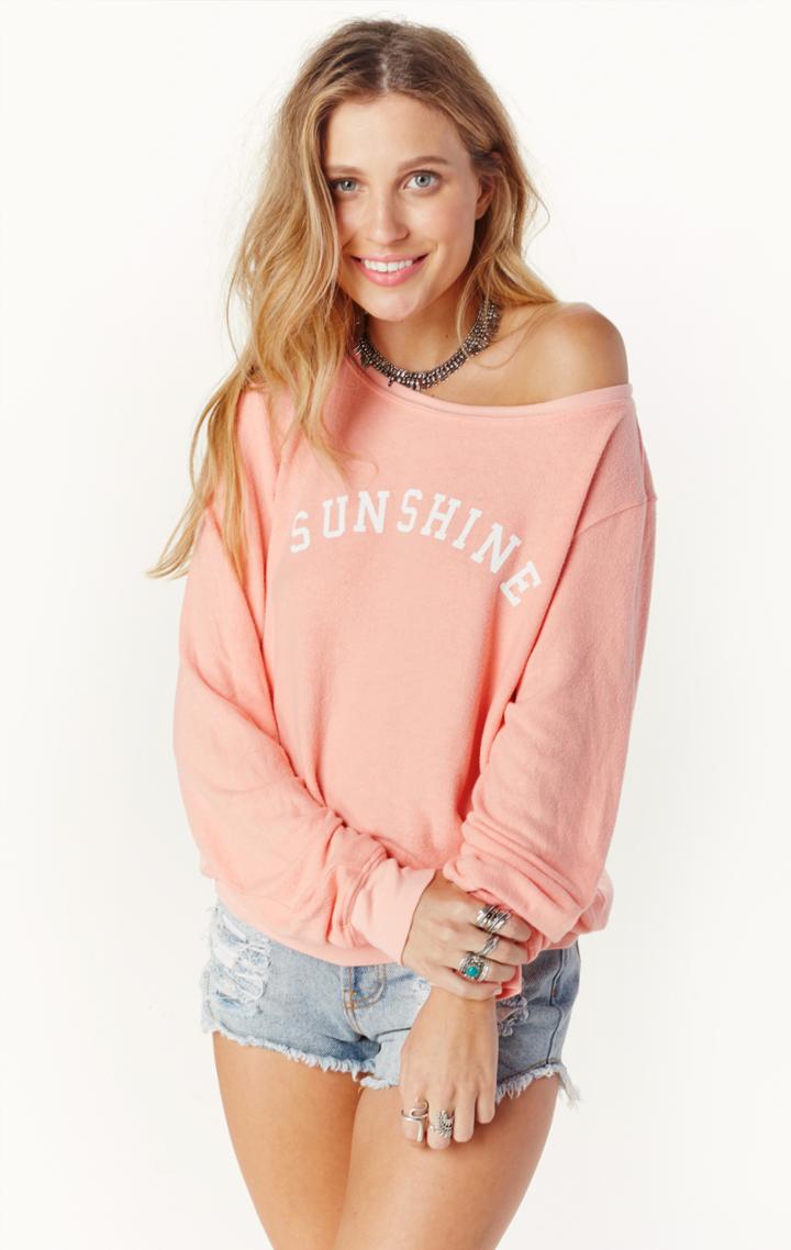 Planet Blue Sunshine And Wine Sweatshirt
