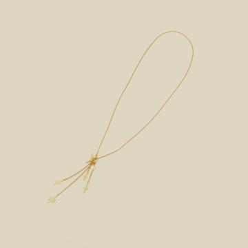 Chan Luu Inc Yellow Gold Fringe Necklace Accessories