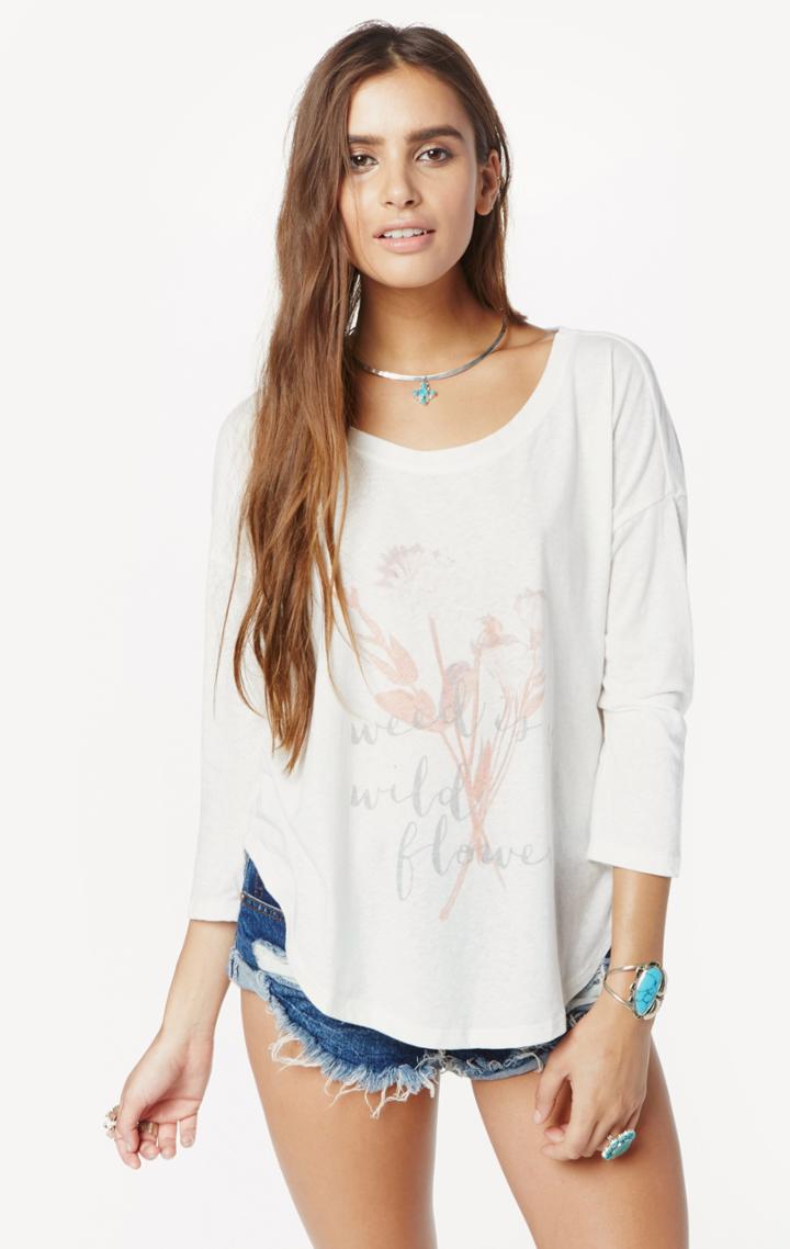 Planet Blue Sasha Scoop Neck Tee