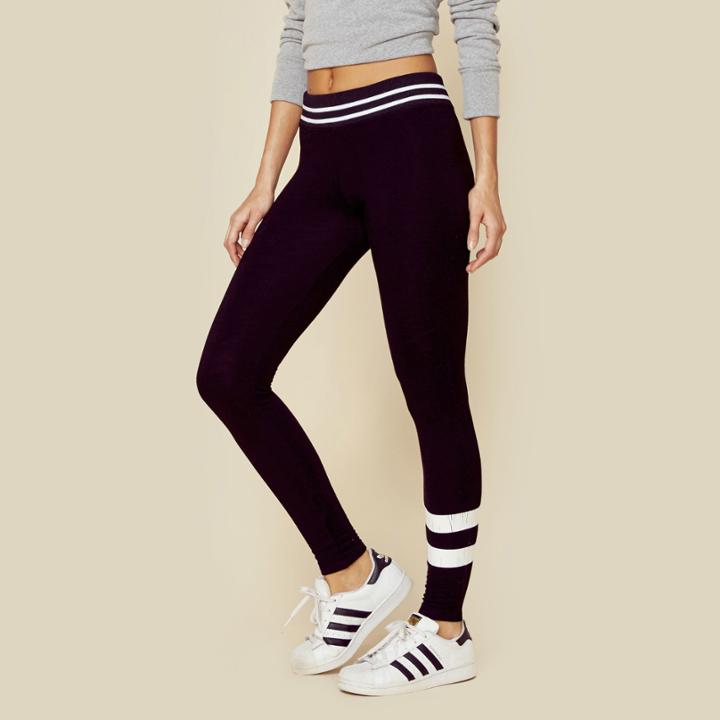 Sundry Rib Striped Yoga Pant  Bottoms