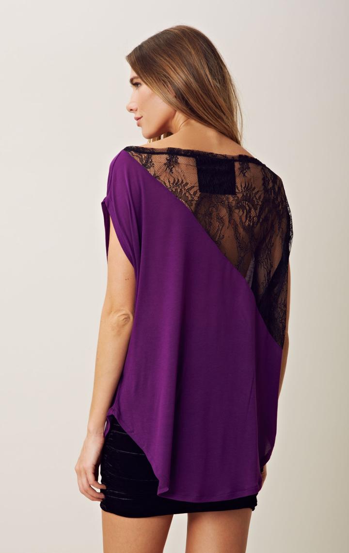 Planet Blue Shift Tunic With Lace