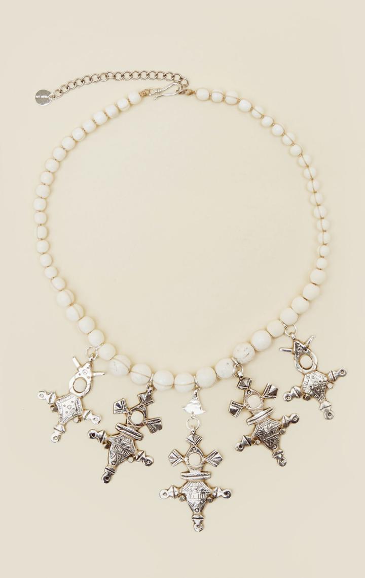 Chan Luu Inc White Bone Necklace