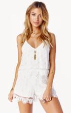 Planet Blue Tiered Cami Romper