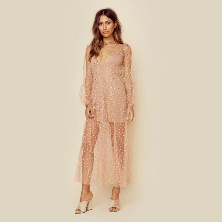 For Love And Lemons All That Glitters Maxi Dress