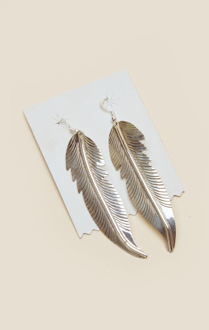 Planet Blue Free Feather Earrings