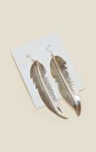 Planet Blue Free Feather Earrings