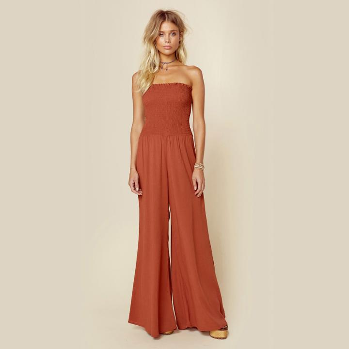 Blue Life Smocking Bell Jumper One Pieces