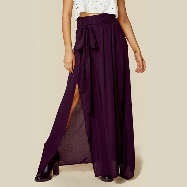 Blue Life High Waisted Wrap Skirt Bottoms