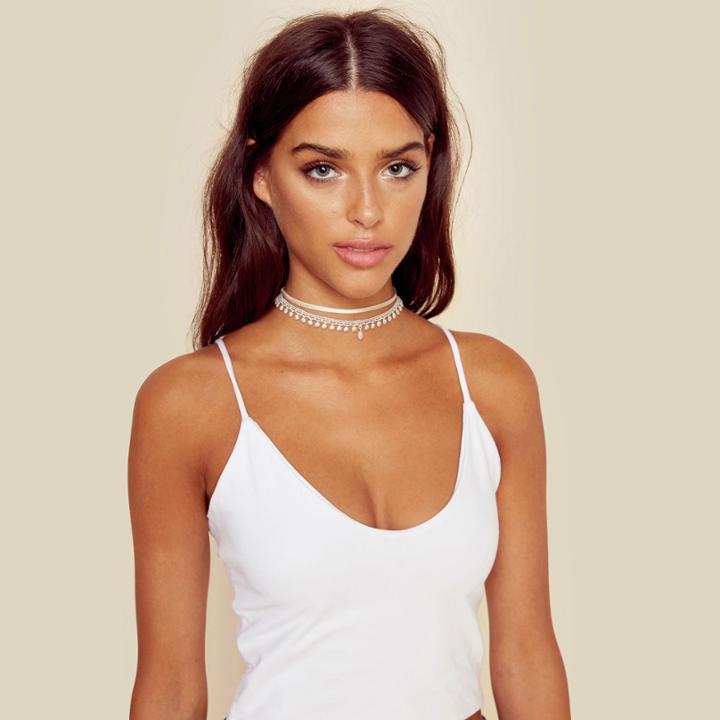 Chan Luu Inc White Mix Adjustable Necklace