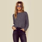 Sundry Hi-low Burnout Star Sweater Outerwear