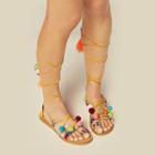 Pamela V. Pom Pom Sandals Accessories