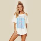 Fea Merchandise Trunk Ltd Nirvana Cold Shoulder Tee