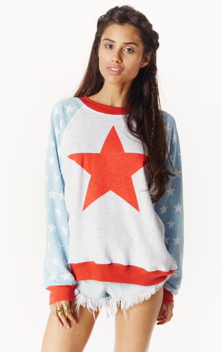 Planet Blue For President Star Sweatshirt