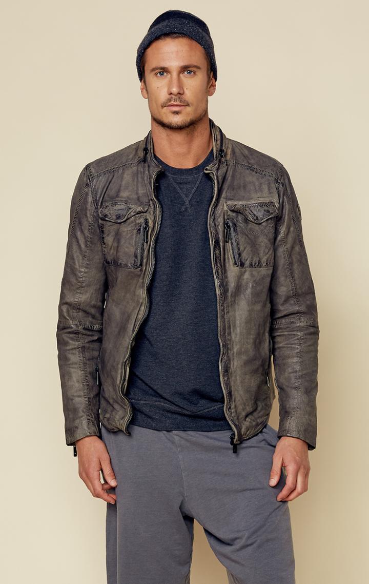 Mauritius Us Lswv Moto Leather Jacket Mens