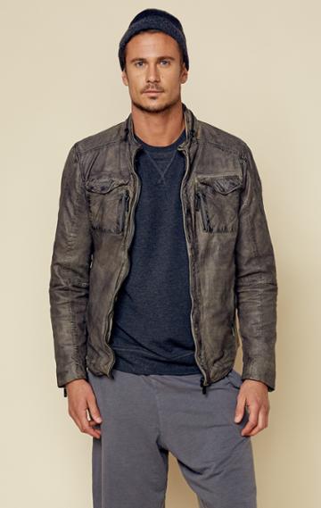 Mauritius Us Lswv Moto Leather Jacket Mens