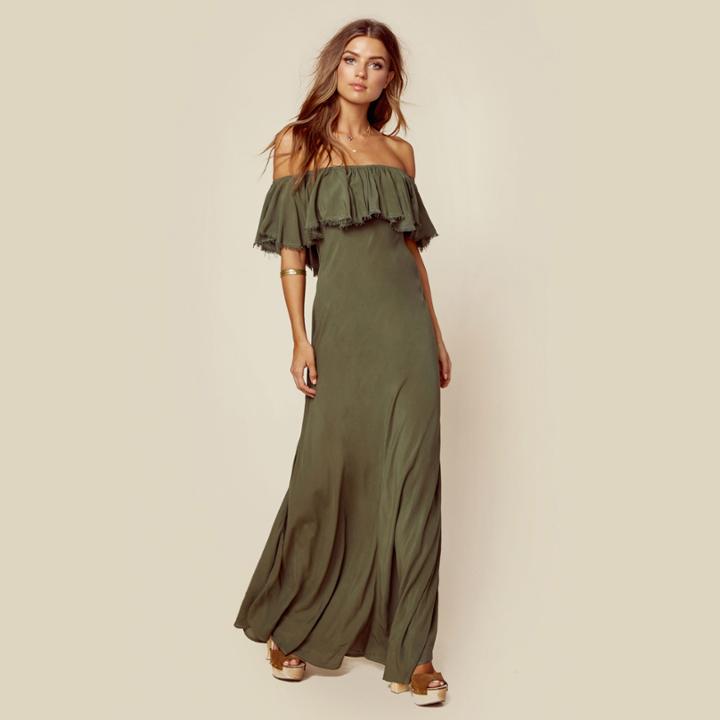 Blue Life Aphrodite Ruffle Maxi Dress Dresses